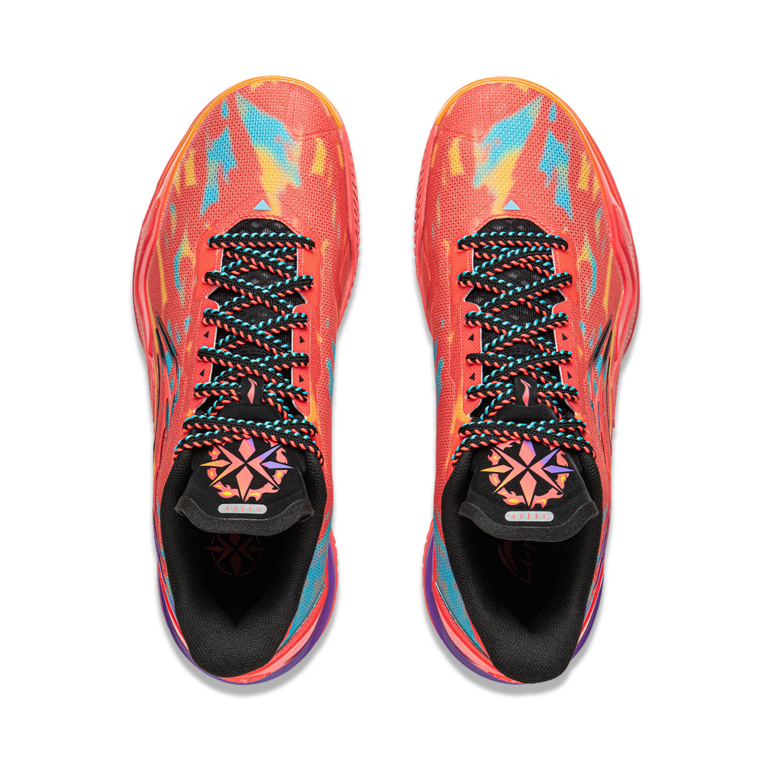 Li Ning Liren 5 Basketball Shoes Men’s Low Top Fluorescent Flame Red