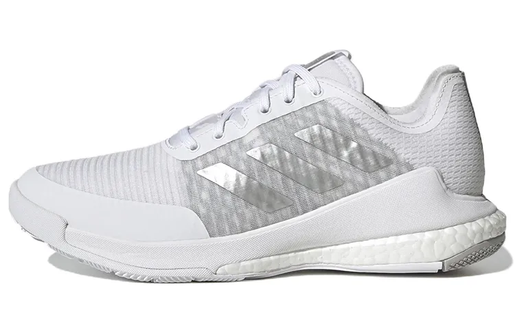 Adidas Crazyflight Abrasion Resistant Breathable Low top Volleyball Shoes Women's White Gray