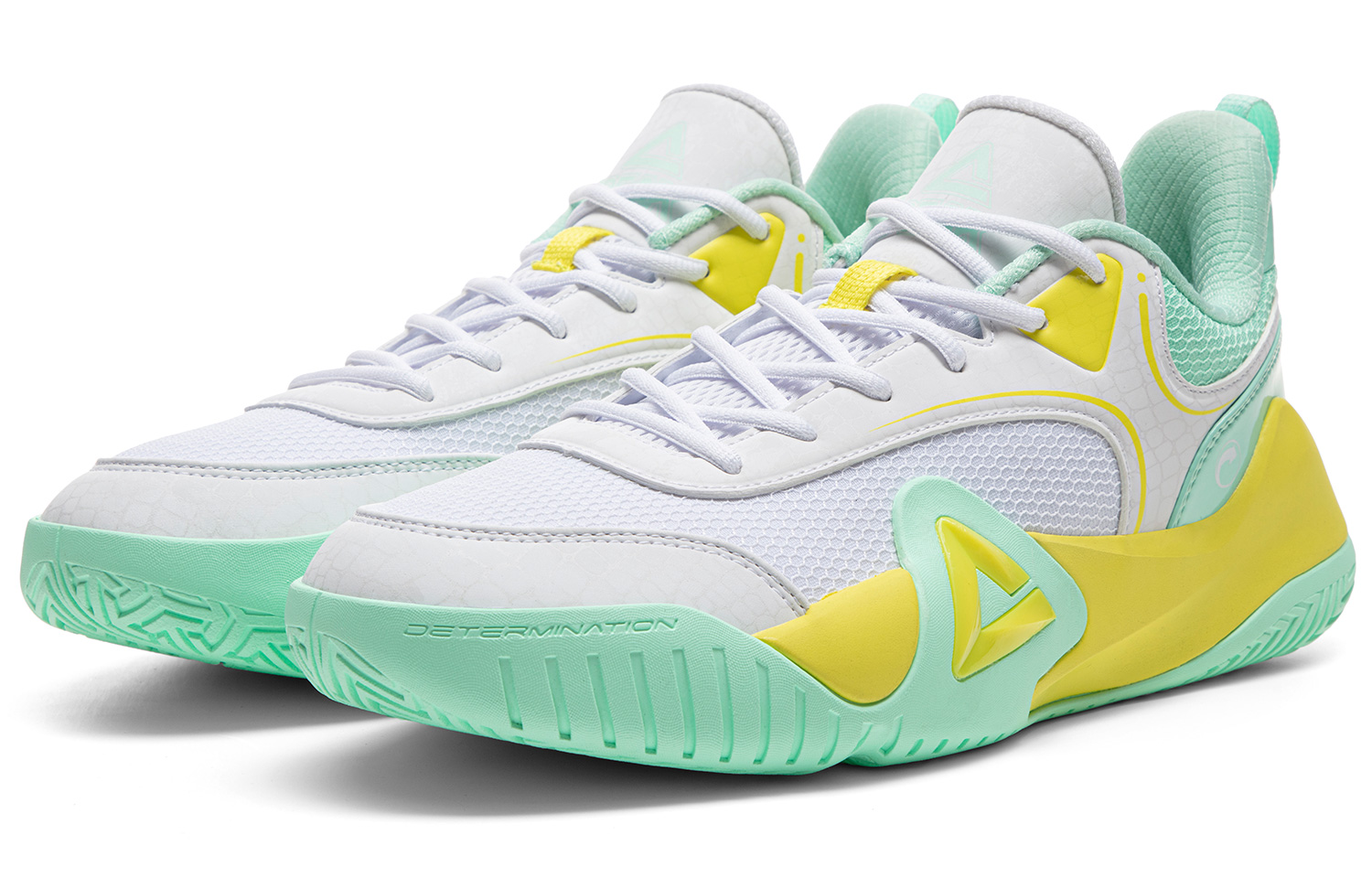 PEAK Fengji Basketball Shoes Men’s Low Top Blue Yellow