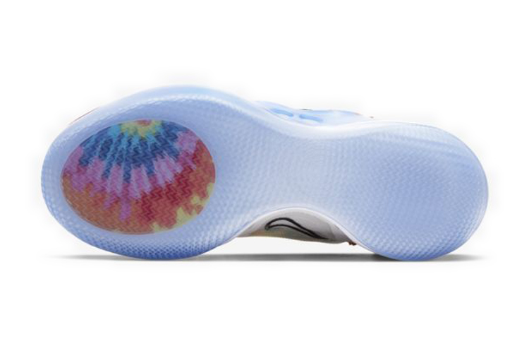 Мужские кроссовки Nike Adapt bb 2.0 GC Tie Dye (сине-белые) — фото 6