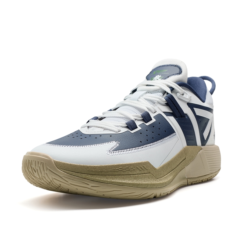XTEP Spirit Strike 3.0 Abrasion Resistant Support Low top Basketball Shoes Men’s Ink Teal Classic White