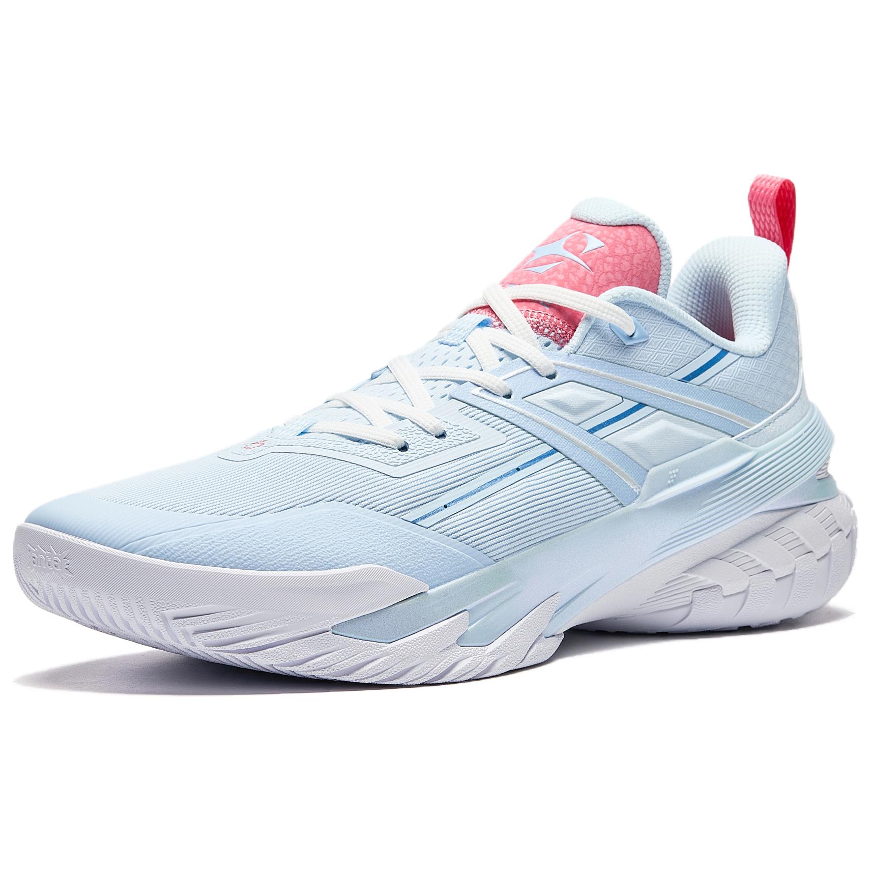 Anta Airspace 6 Cushioning Slip Resistant Anti Rollover Low top Basketball Shoes Men’s Blue Pink