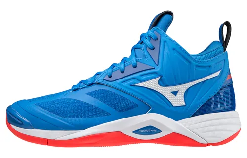 Mizuno Wave Momentum 2 Mid 'Blue Red'