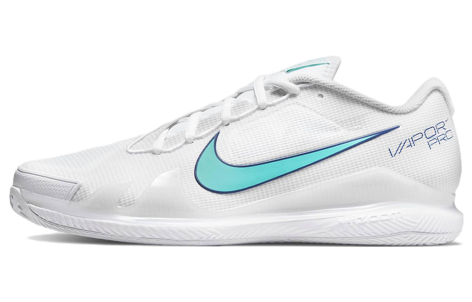 Nike Air Zoom Vapor Pro Fabric Low top Tennis Shoes Men’s White Blue