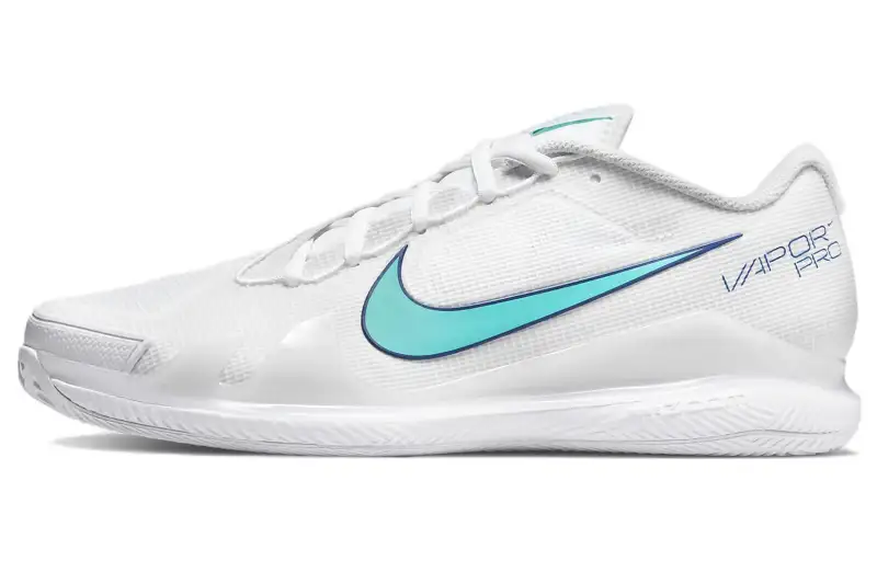 Nike Air Zoom Vapor Pro Fabric Low top Tennis Shoes Men's White Blue