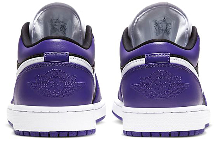 кроссовки Jordan Air Jordan 1 Low (черно-пурпурные) — Чёрныйфиолетовый — фото 5