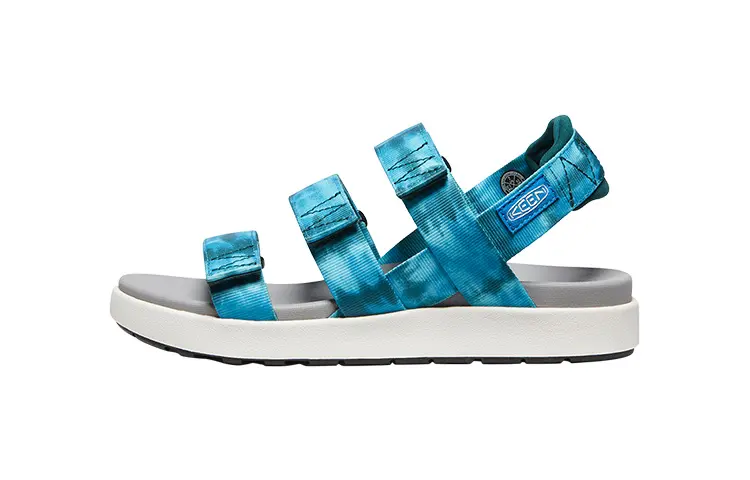 Keen Elle Backstrap Fabric Beach Sandals Women's Tie Dye Turquoise