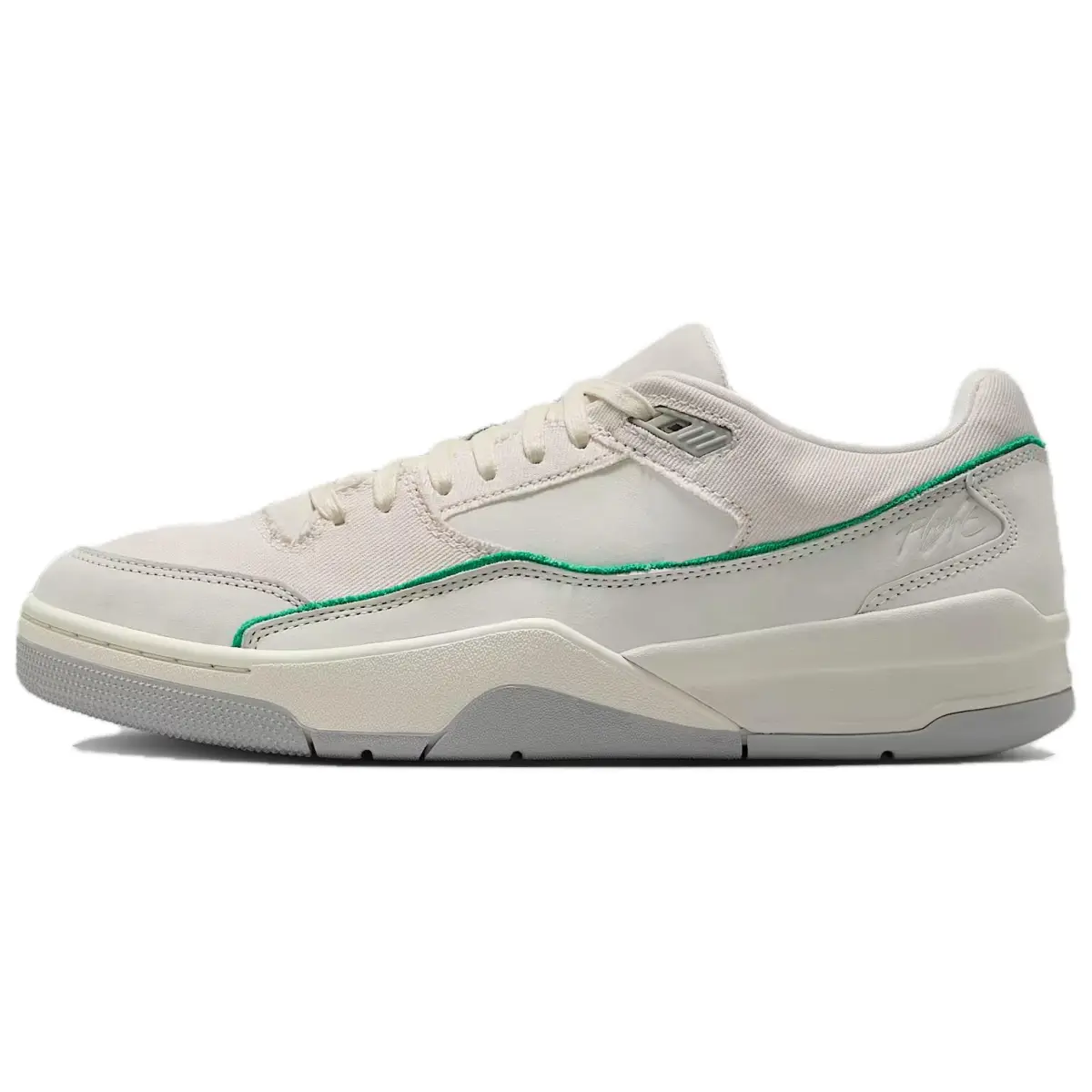 Jordan FLIGHT COURT Low top Vintage Basketball Shoes Men's Beige White Green