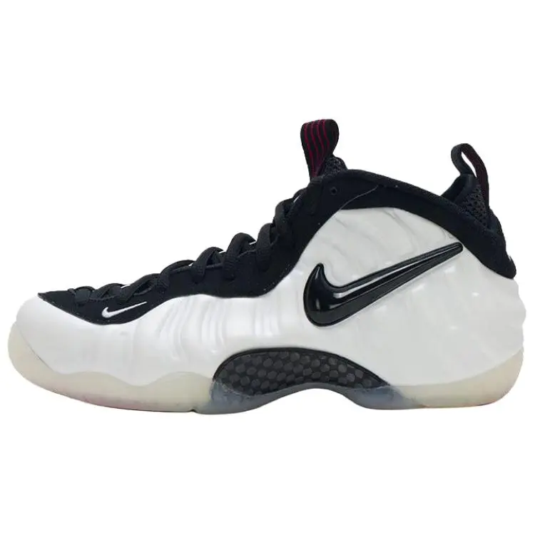 Nike Foamposite Pro Mid top Basketball Shoes Men's White Black 2025 Edition