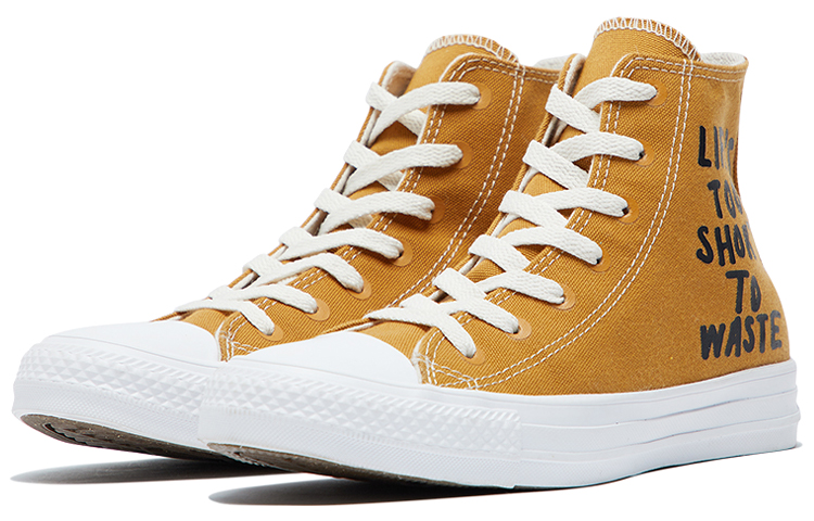 Высокие кеды Converse Chuck Taylor All Star Recycle High Top (желтые) — Жёлтый — фото 3