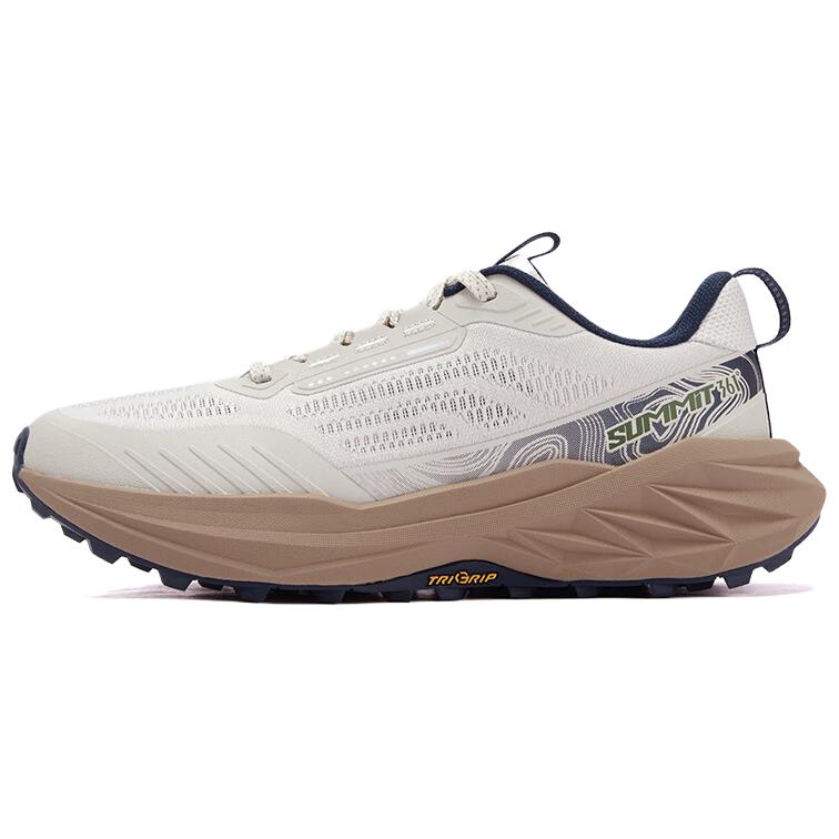 361° Yushan 3 Mountaineering & Hiking Shoes Men’s Low Top Oat Milk/Classic Brown Gray