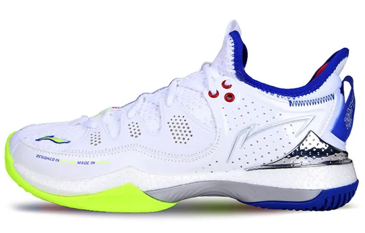 Li Ning Battle Halberd 3 Fabric Cushioning Slip Resistant Abrasion Resistant Breathable Low top Badminton Shoes Unisex