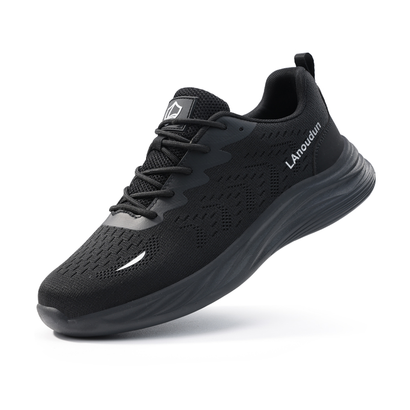 LANOUDUN Slip Resistant And Breathable Low top Casual Shoes Black