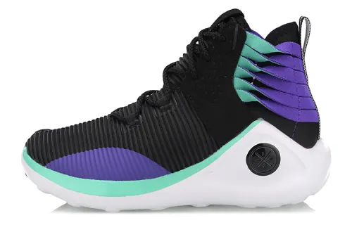 Li Ning Essence Infinite Vintage Basketball Shoes Women's High Top Black/Purple