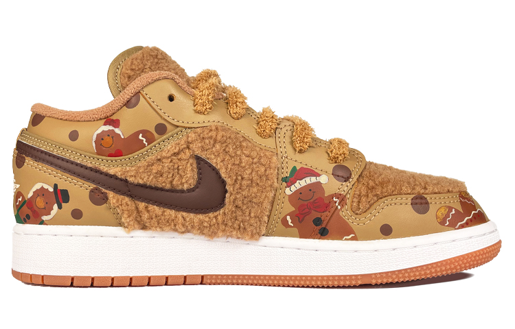Jordan Air Jordan 1 Abrasion Resistant Abrasion Resistant Low top Vintage Basketball Shoes Women’s Brown