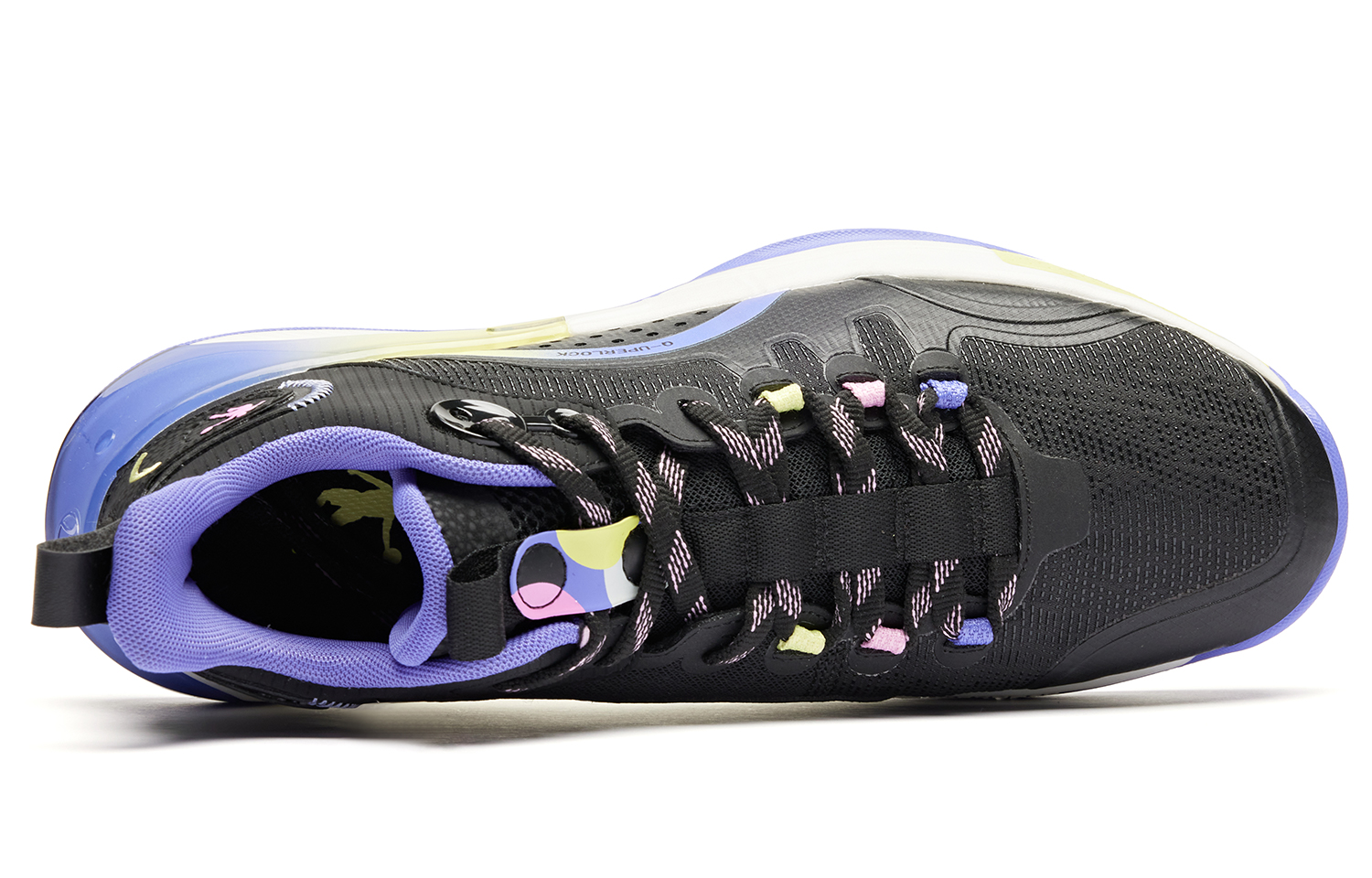 QIAODAN Shui Breathable Low top Basketball Shoes Men’s Black Purple