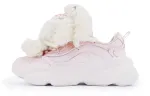 Anta Cat Paw Cushioning Slip Resistant Abrasion Resistant Low top Chunky Sneakers Women's Pink