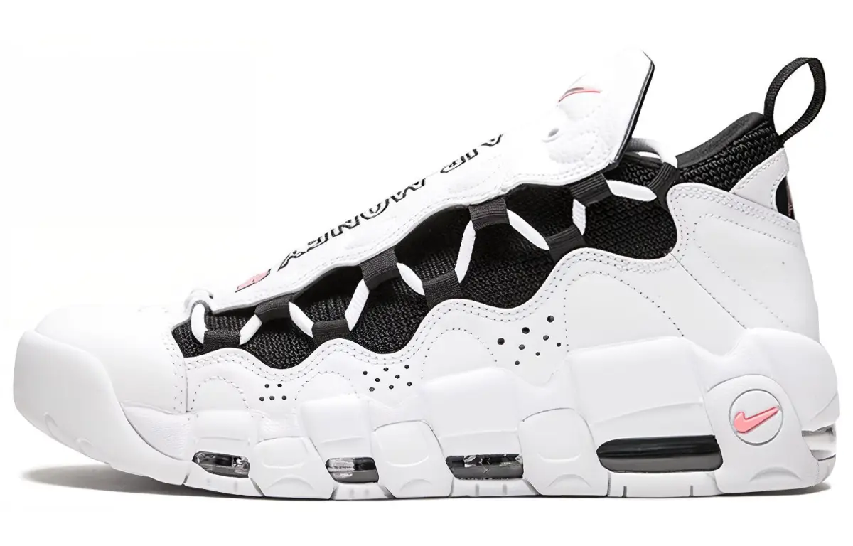 Nike Air More Money White Black Coral Chalk