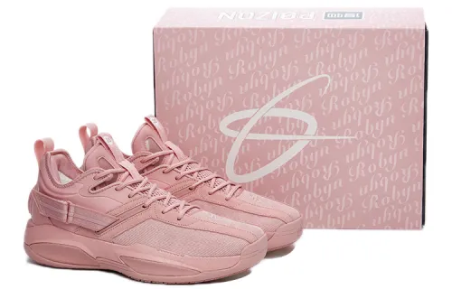 Anta Anta GH3 Nitrogen Technology Valentine's Day Fabric Synthetic Leather Shock Absorbing Anti-Slip Wear-Resistant Low-top Basketball Shoes Men's Pink