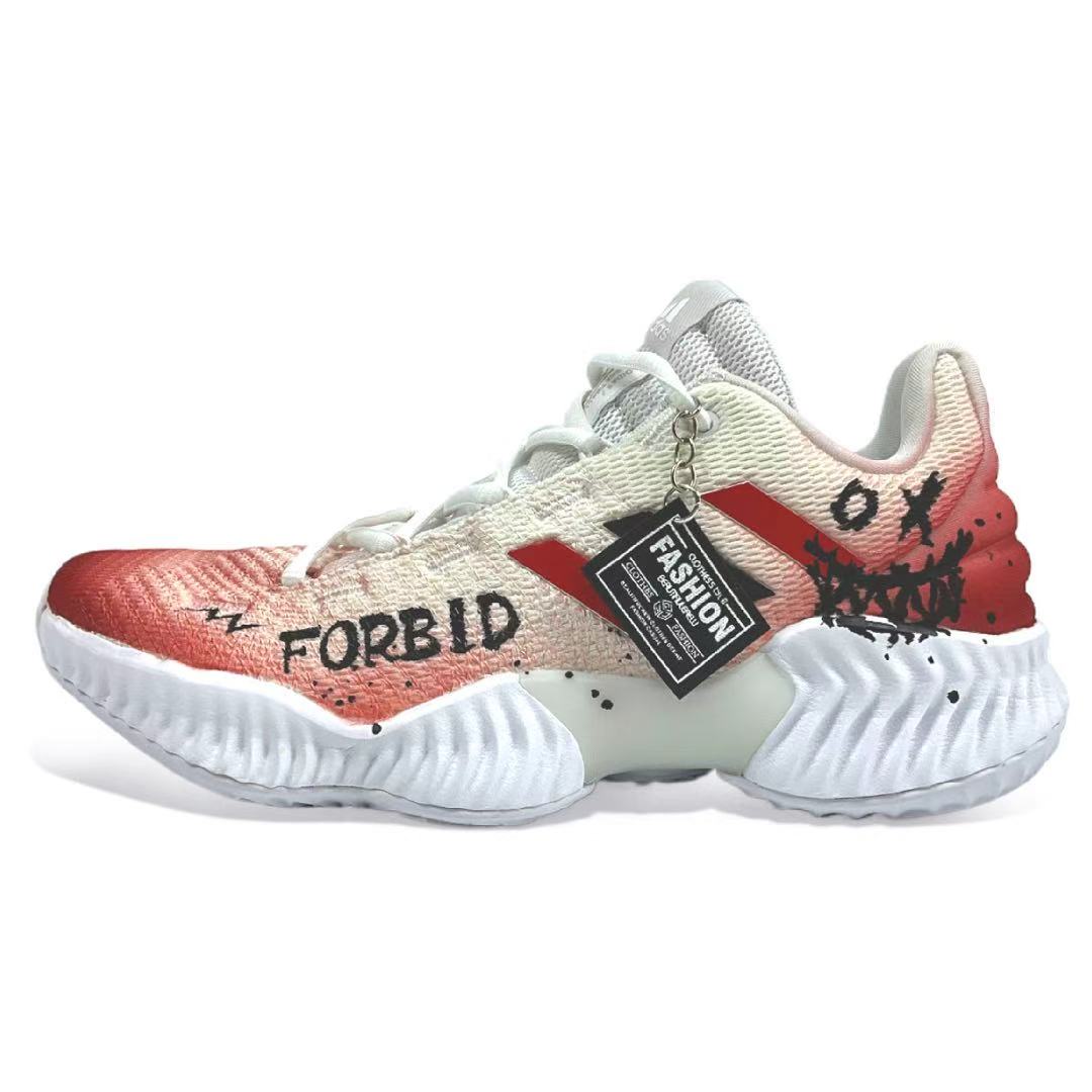 Adidas Pro Bounce 2018 Slip Resistant Abrasion Resistant Slip Resistant Abrasion Resistant Low top Basketball Shoes
