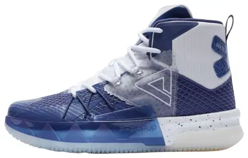 PEAK Taichi, Monster 8v2 Slip Resistant, Abrasion Resistant, Breathable High top Basketball Shoes Men's Blue Gray