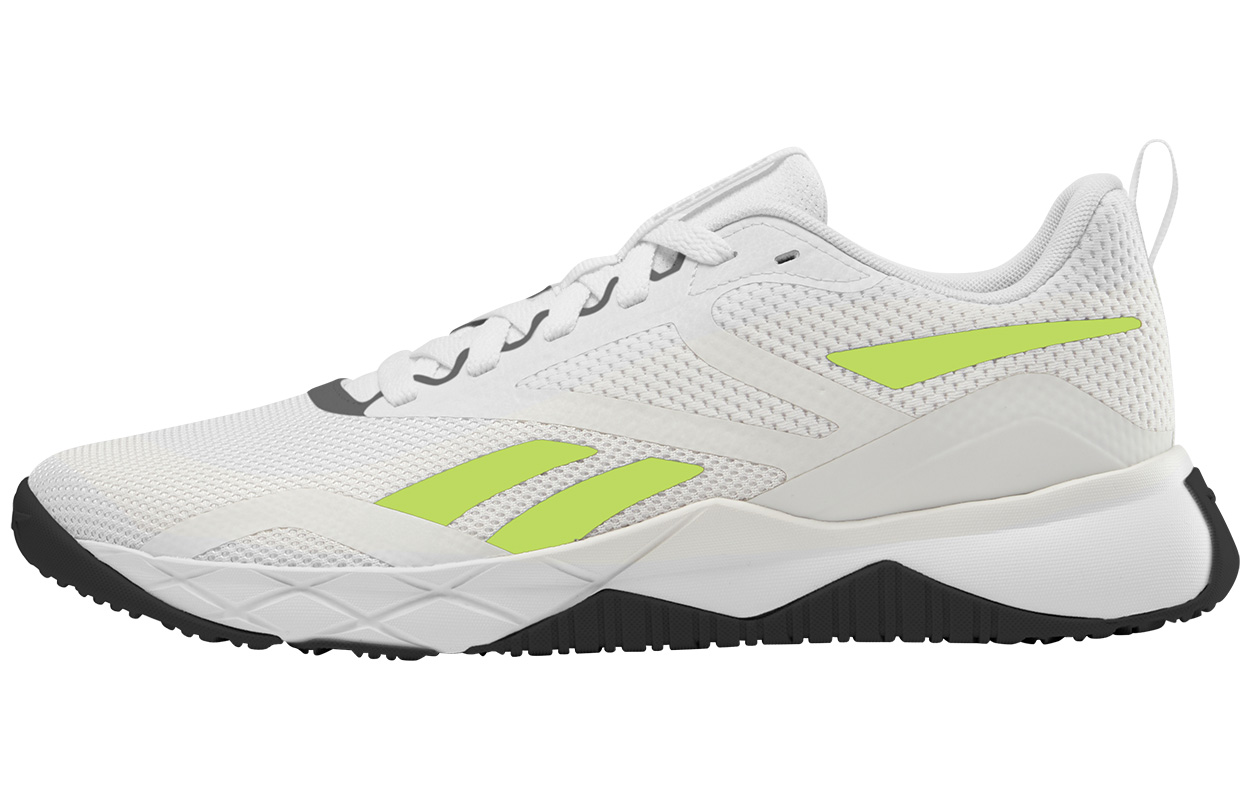 Reebok Abrasion Resistant, Lightweight, And Breathable Low top Training Shoes Men’s White
