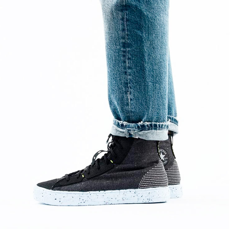 Кеды Converse Chuck Taylor All Star Chuck Crater Space Hippie (черные) — Чёрный — фото 7