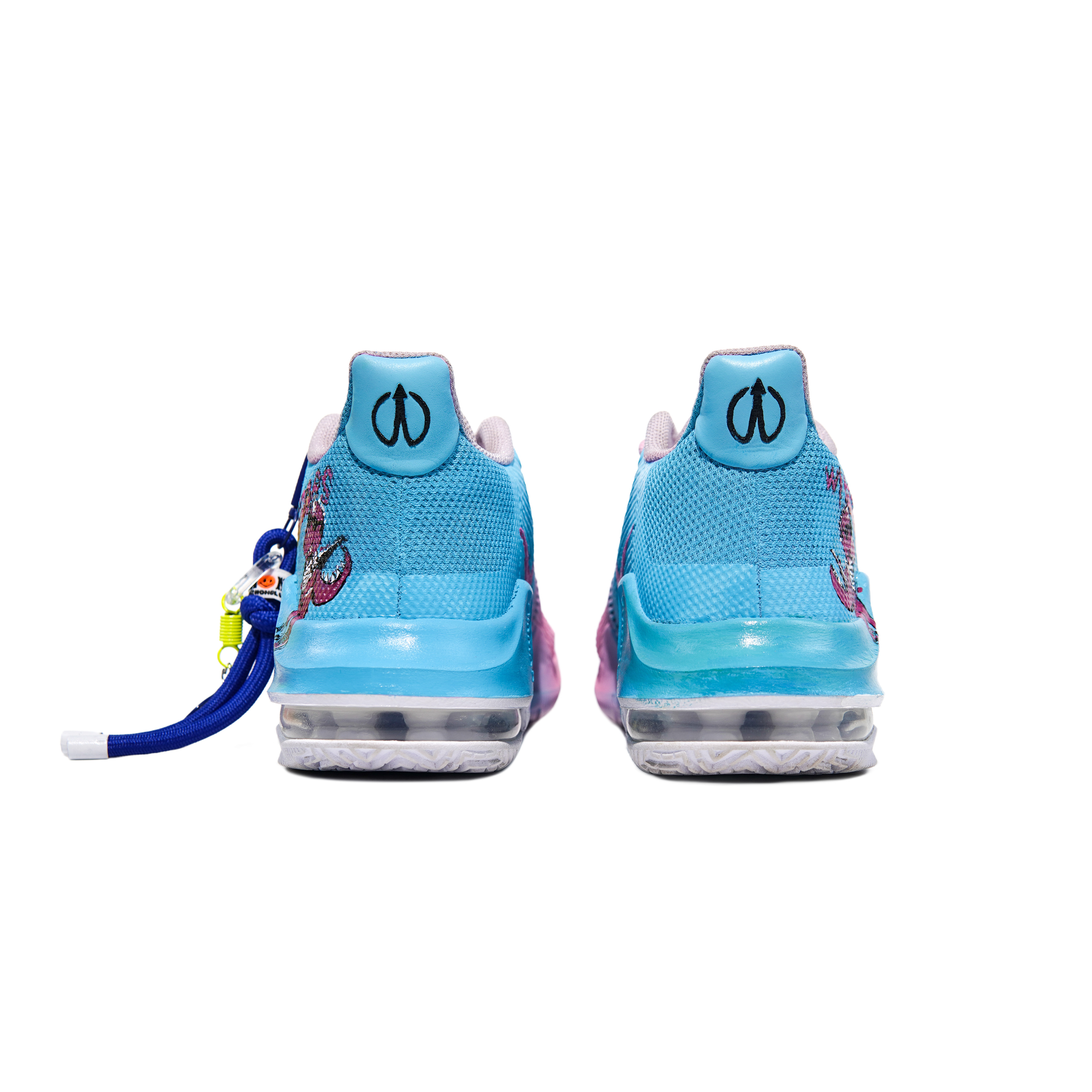 Nike Air Max Impact 3 Fabric Cushioning Slip Resistant Abrasion Resistant Low top Basketball Shoes Unisex Blue Pink