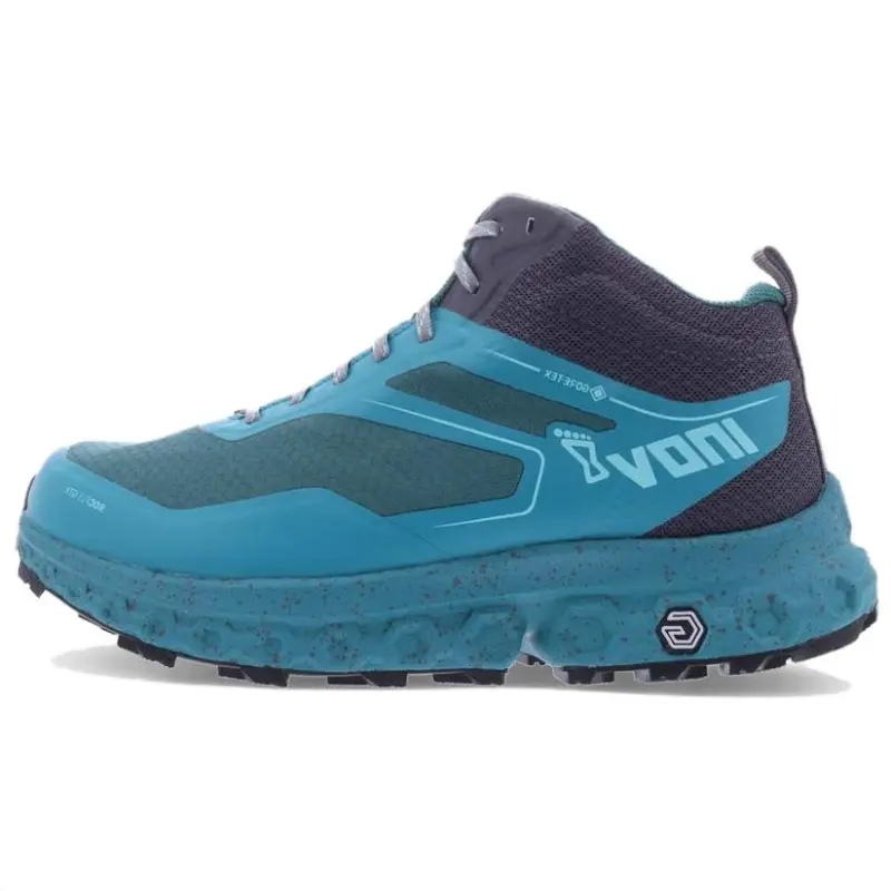 INOV 8 ROCFLY G 390 GTX Waterproof And Wear resistant Low top Mountaineering & Hiking Shoes Women's Blue Gray