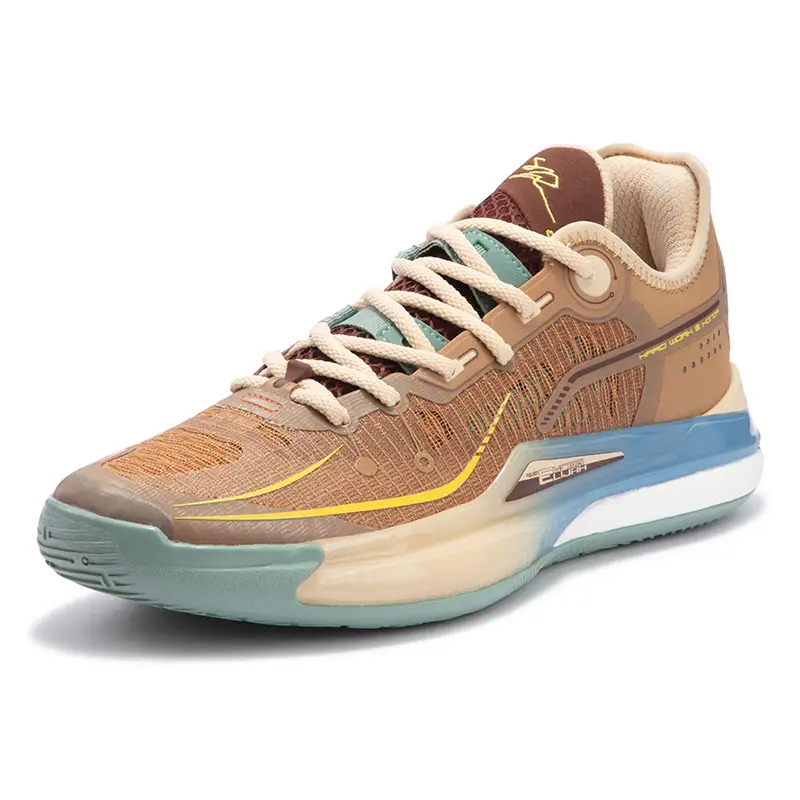 361° DVD2 SE Dinwiddie 2, Guard Slip Resistant And Breathable Low top Basketball Shoes Men’s Brown Blue