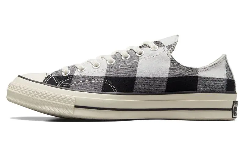 Converse x Beyond Retro Chuck 70 Upcycled Abrasion Resistant Abrasion Resistant Low top Canvas Shoes Unisex Black Gray