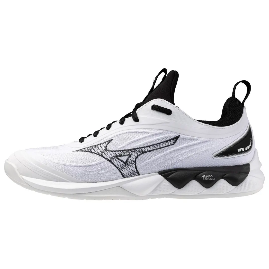 Mizuno Slip Resistant Abrasion Resistant Low top Training Shoes Men's White Black