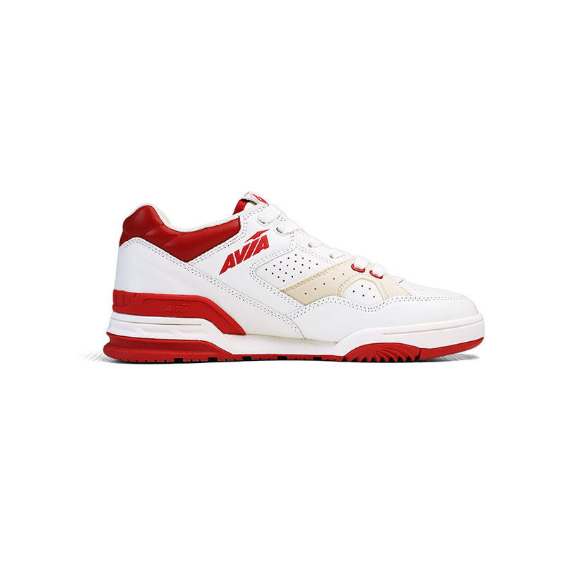 AVIA 855L Cow Leather Cushioning Low top Vintage Basketball Shoes Women’s White Red