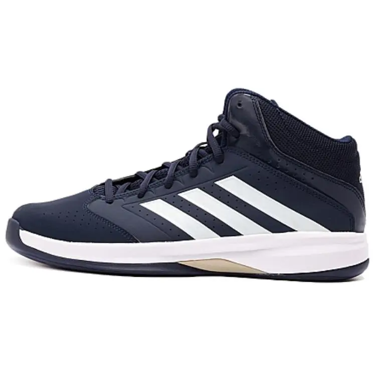Adidas Slip Resistant Abrasion Resistant Slip Resistant Abrasion Resistant High top Basketball Shoes Men's Blue