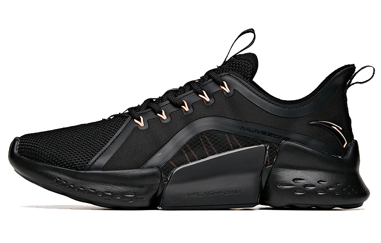 ANTA Training Shoes Women’s Low Top Black/Fluorescent Sunset Orange