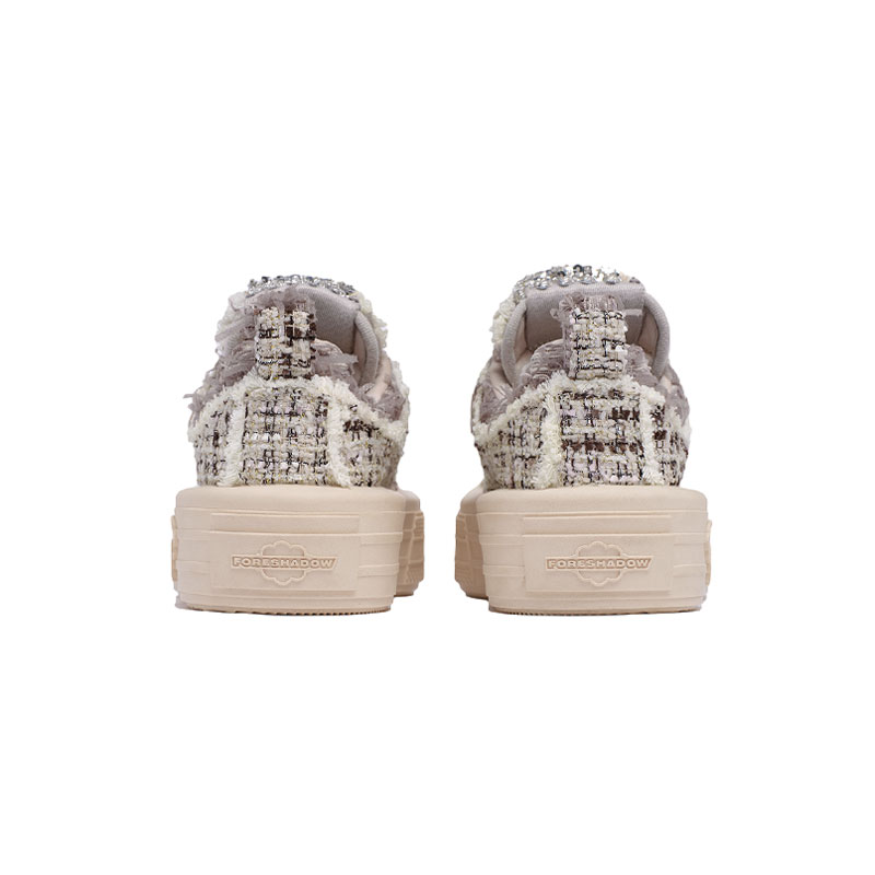 Foreshadow Double Uni 1.0 Platform Low top Canvas Shoes Women's Caramel Champagne