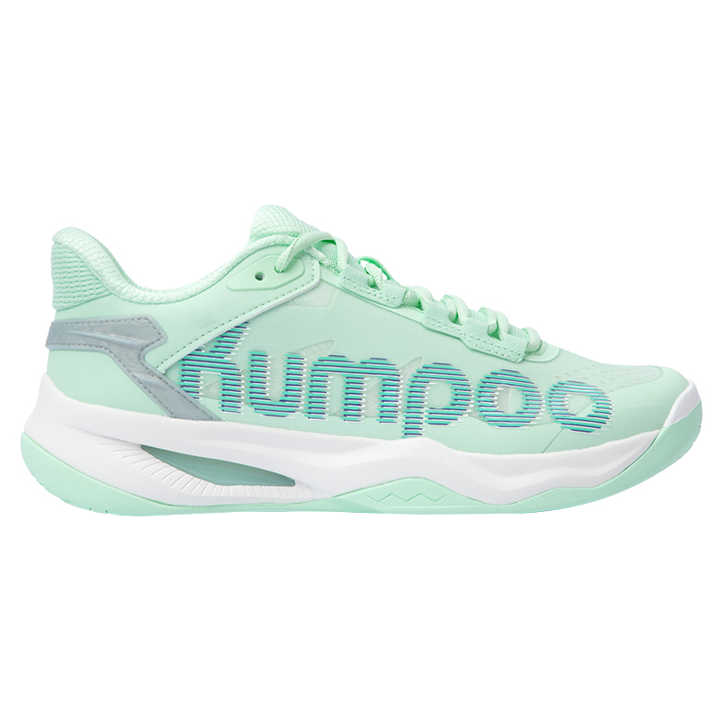 KUMPOO Badminton Shoes Unisex Low Top Aqua Green/Blue/White