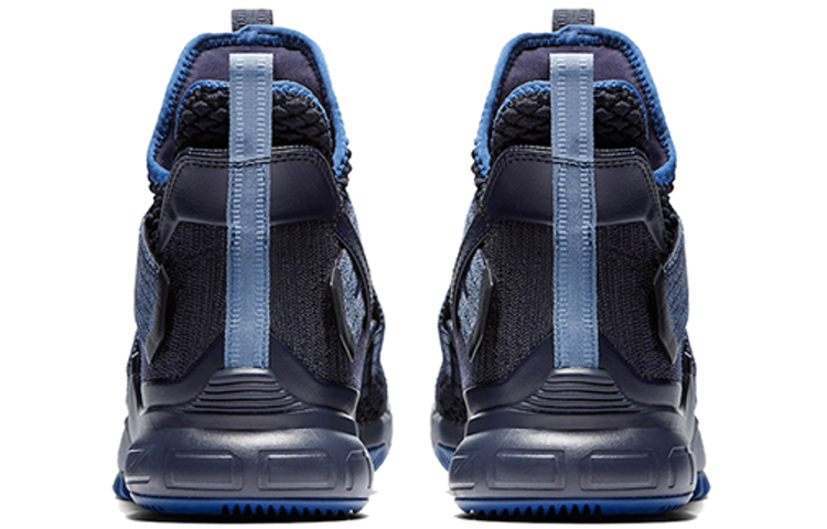 Мужские кроссовки Nike zoom soldier 12 LeBron "Blackened Blue" (темно-синие) — Тёмно-синий — фото 4
