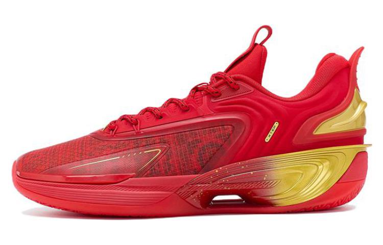 XTEP Levitation 7 Slip-Resistant Cushioning Abrasion-Resistant Low-Top Basketball Shoes Transcend Red