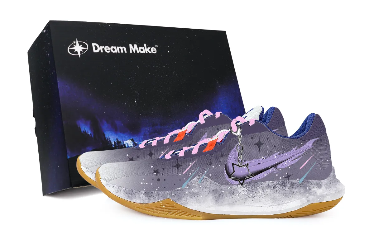 Nike Precision 6 Starlight Purple Fantasy Black Box Slip Resistant Abrasion Resistant Low top Basketball Shoes Men's