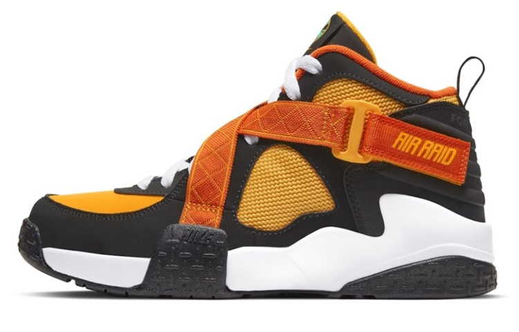 Мужские кроссовки Nike Air Raid raygun (черно-оранжевые)