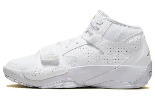Jordan Zion 2 White Metallic Gold