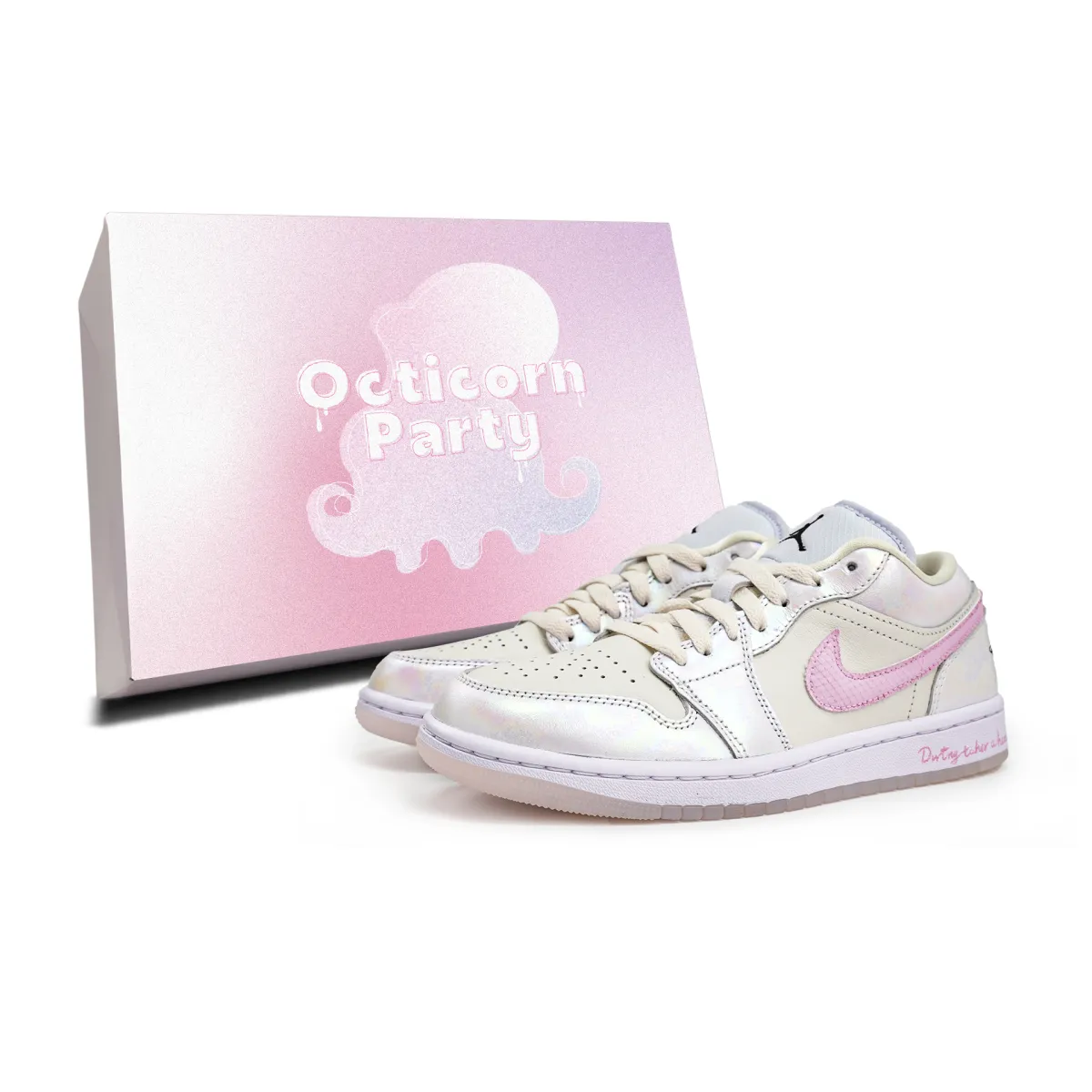 Jordan Air Jordan 1 Octopus Party, Galaxy Sparkling, Box Included Cushioning Abrasion Resistant