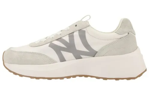MLB Chunky Jogger New York Yankees Slip Resistant Abrasion Resistant Low top Chunky Sneakers Unisex Ecru