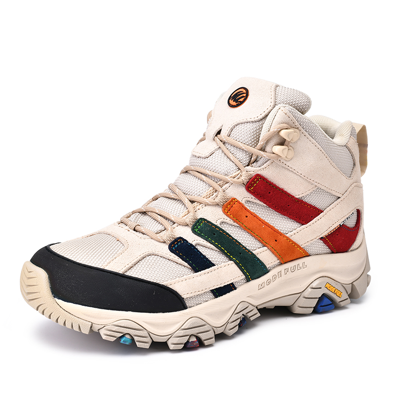MODE FULL Cushioning Slip Resistant Abrasion Resistant Waterproof And Breathable High top Mountaineering Shoes Women’s