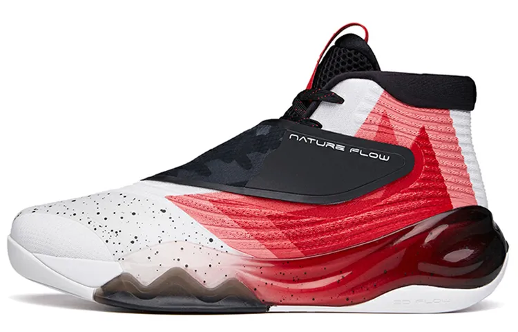 Anta KT6 Slip Resistant Abrasion Resistant Mid top Performance Basketball Shoes Men's Red