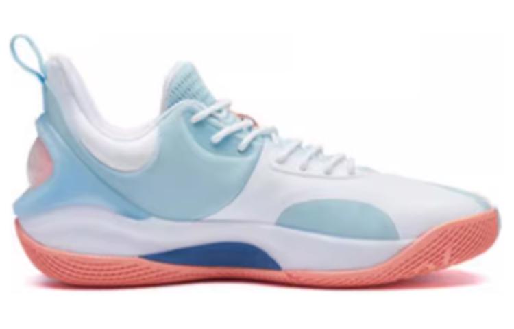 361° Cushioning Slip Resistant Abrasion Resistant Coverage Support Low top Basketball Shoes Men’s White Blue
