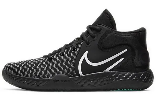 Nike KD Trey 5 VII Durant, comfortable and versatile, shock-absorbing, non-slip and wear-resistant, mid-top, retro basketball shoes, same style for men and women, black and white, foreign version