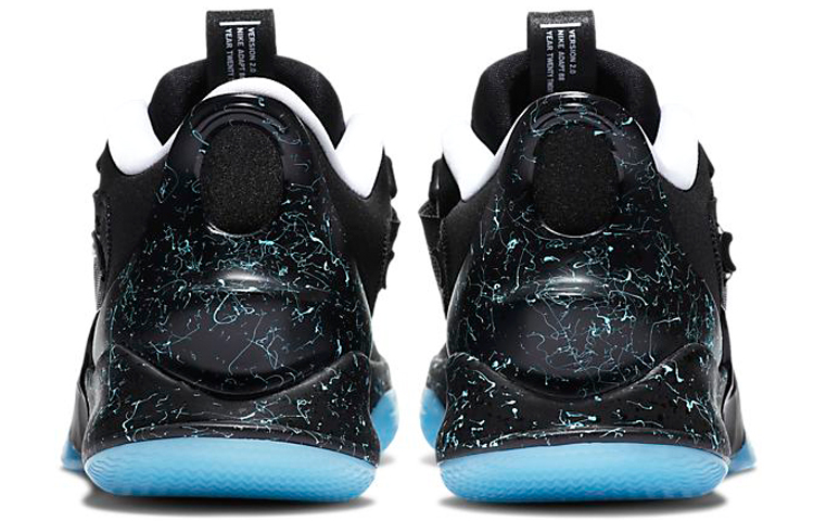 Мужские кроссовки Nike Adapt bb 2.0 GC (черно-бело-синие) — фото 5