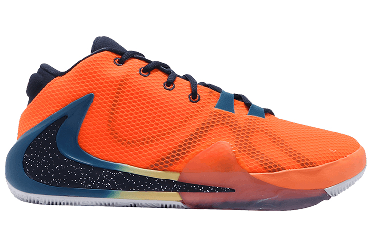 Мужские кроссовки Nike Freak 1 Zoom EP "All Bros" (оранжево-синие) — Оранжевый / синий — фото 2